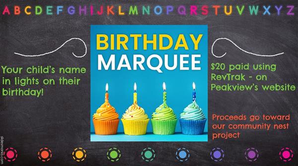 Birthday Marquee